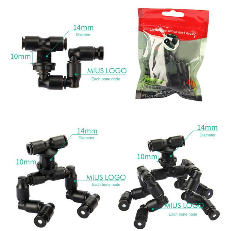 Láthatatlan Stablizáló Spray Atomize Kis forgatható Omnidirectional univerzális fém öntözés Könnyen telepíthető locsoló kisállat