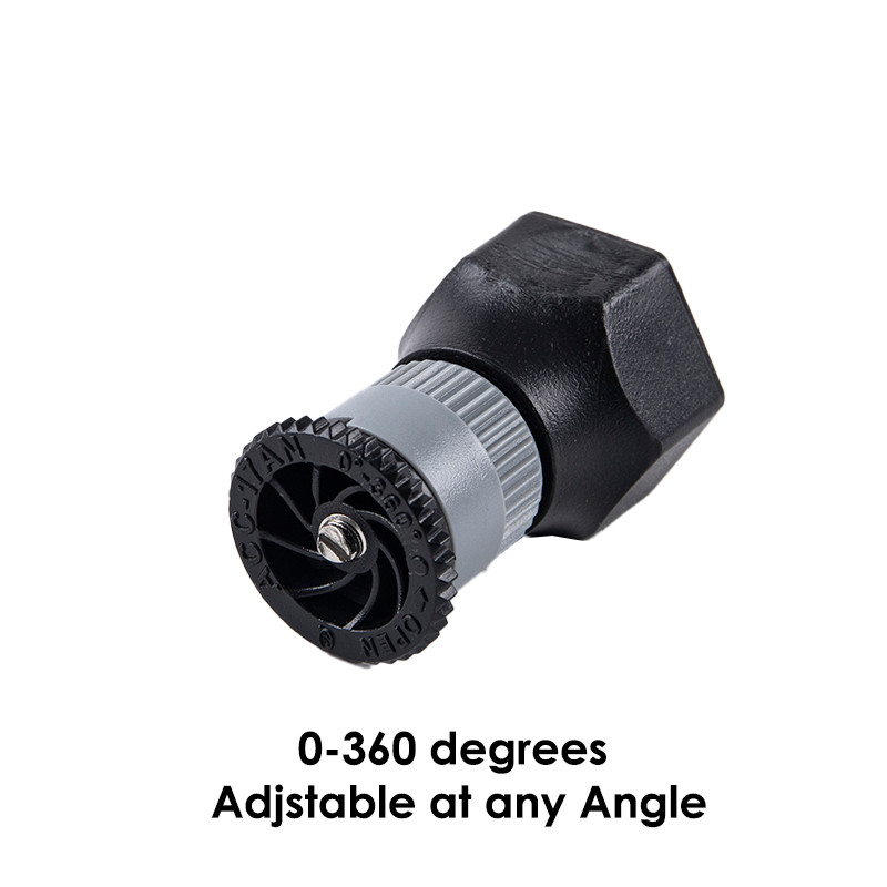 1/2 hüvelykes, állítható szögű pázsit mezőgazdasági mikro spray öntöző szórófej