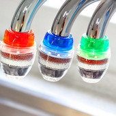 5 rétegű víztisztító szűrő aktív szénszűrő, klór-fluorid eltávolító nehézfém kemény víz otthoni használatra (3 db)