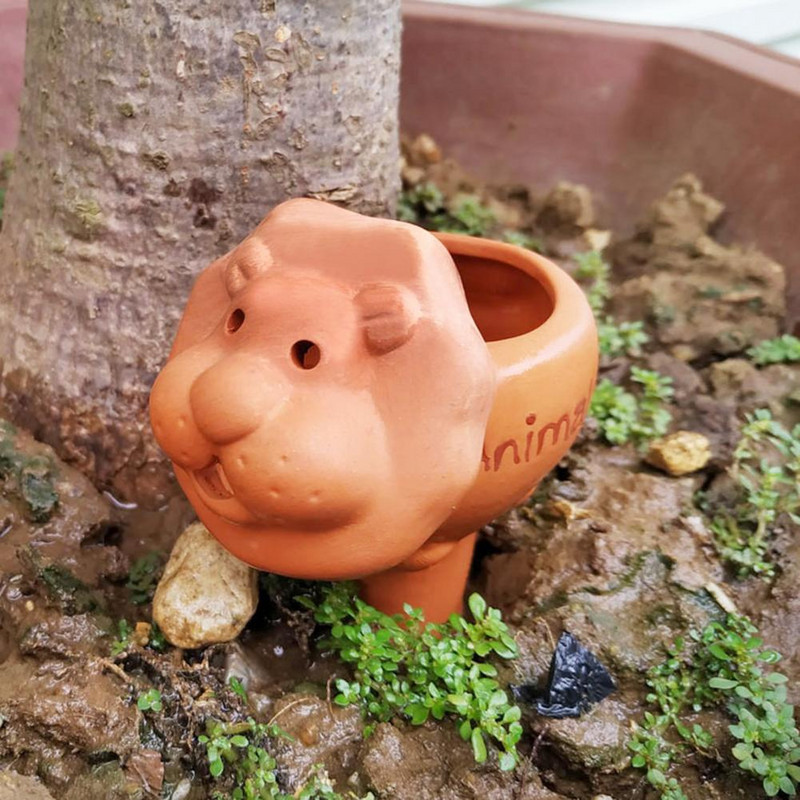 Vízszivárgó készülék Kreatív Aranyos Forma Kerámiák Otthoni Virágnövények Lusta öntözés Cseppsebesség-szabályozás Öntöző Kerti kellékek