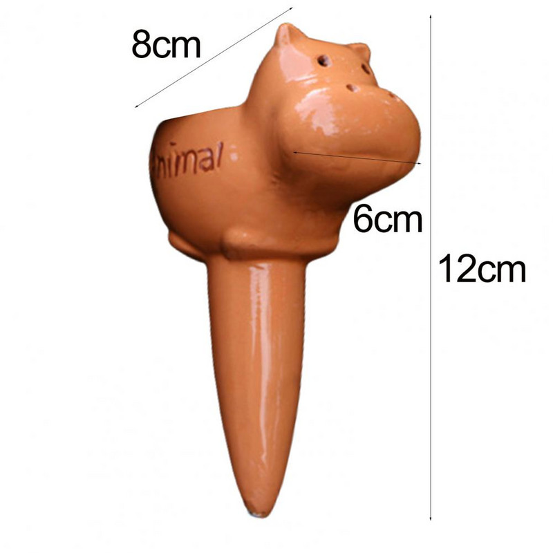 Vízszivárgó készülék Kreatív Aranyos Forma Kerámiák Otthoni Virágnövények Lusta öntözés Cseppsebesség-szabályozás Öntöző Kerti kellékek