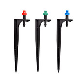 20 DB 90/180/360 fokos mikropermetező fúvóka 11 cm-es karó, 1/4 hüvelykes barb csatlakozó kerti öntözés öntözés locsoló üvegház