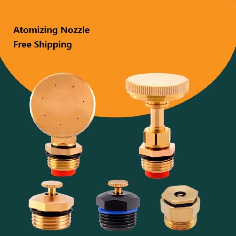 1/2" sárgaréz állítható porlasztó fúvóka poreltávolító kerti párásító fűlocsoló automata permetező porlasztó hűtő fúvóka