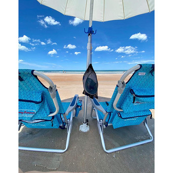 Пластмасов 4-зъбец Плажен чадър Висяща кука за кърпа Камера Слънчеви очила Чанти Аксесоари за басейн Открит
