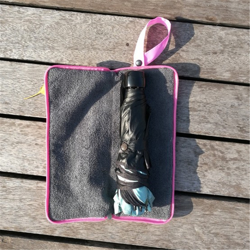 Hordozható kültéri összecsukható esernyőtáska, szuper vízelnyelő esernyőtok borítása