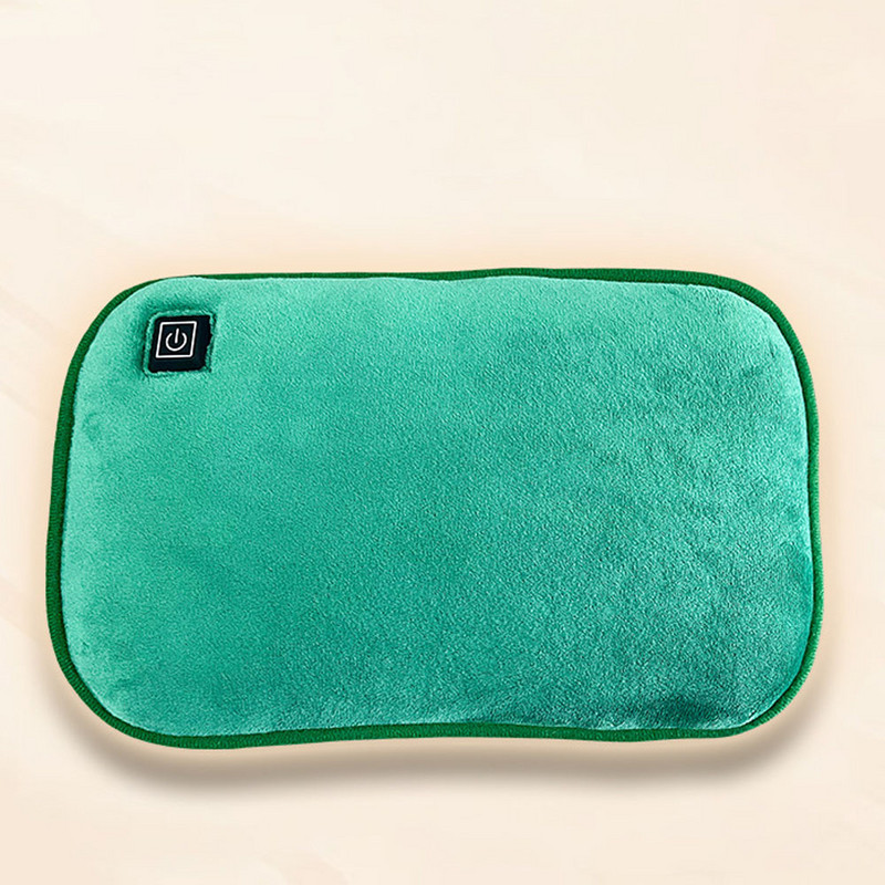 Gyors fűtésű USB plüss kézmelegítő elektromos fűtőbetét melegítő kézpárna meleg téli melegítő téli szabadtéri utazásokhoz