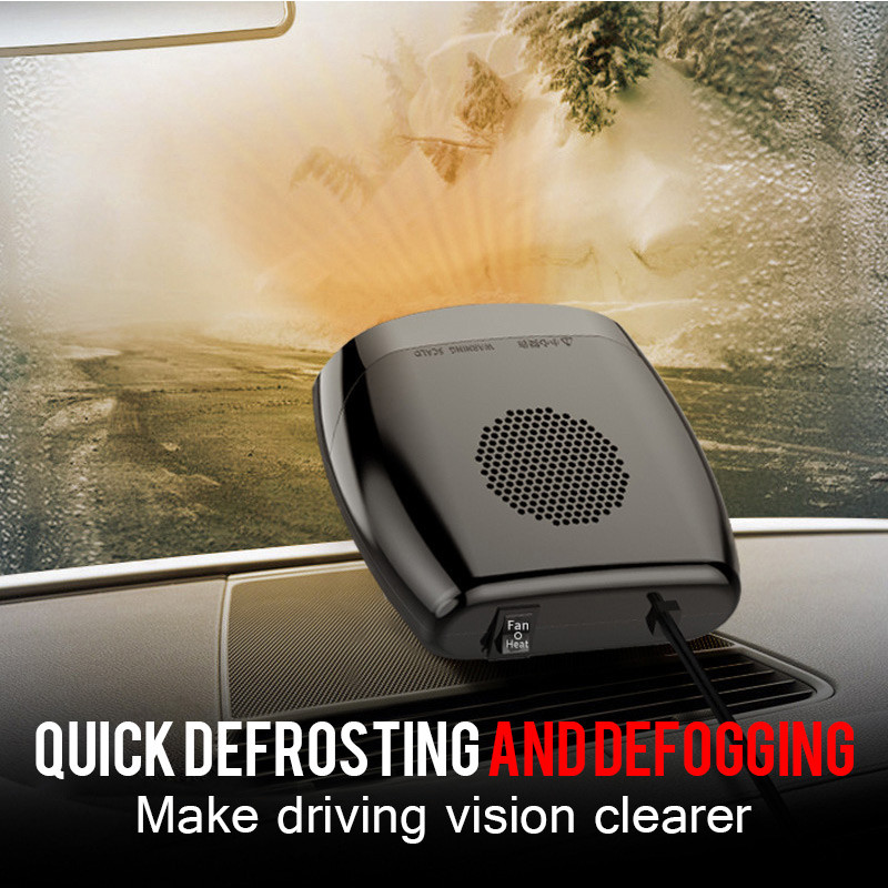 Žieminis naujas automobilio šildytuvas mini 12v24v aprasojimo atitirpiklis automobilio priekinio stiklo šildymo šildytuvas