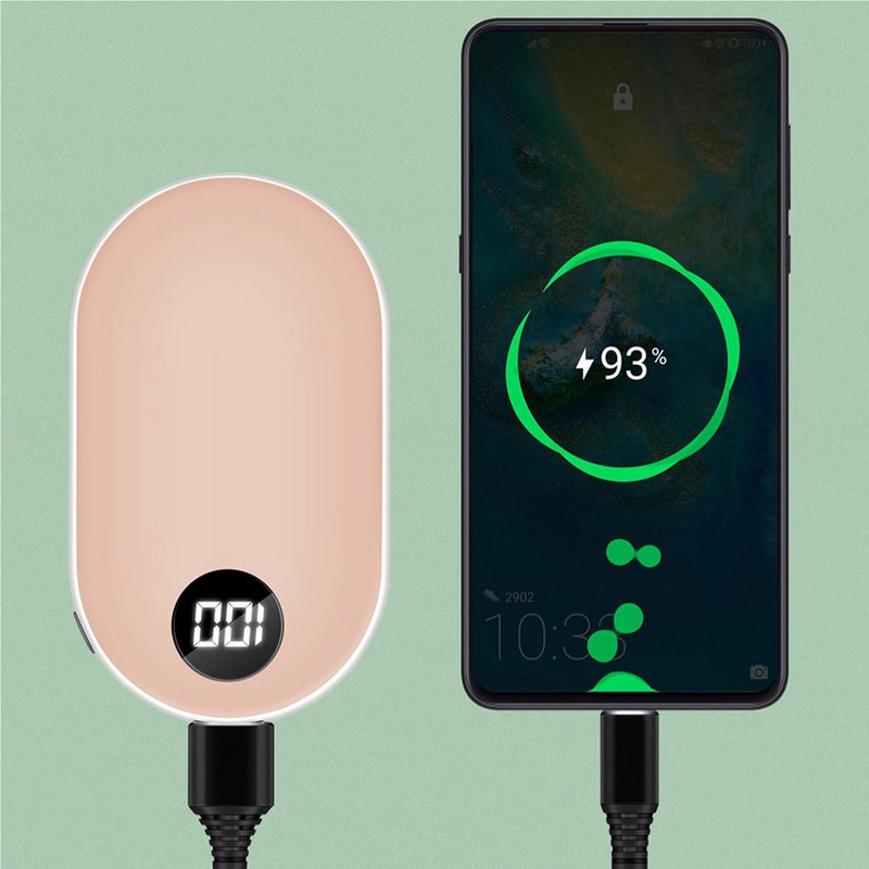 Többfunkciós kézmelegítő három üzemmódú USB kétoldali fűtés Power Bank újratölthető helytakarékos téli kültéri kiegészítők