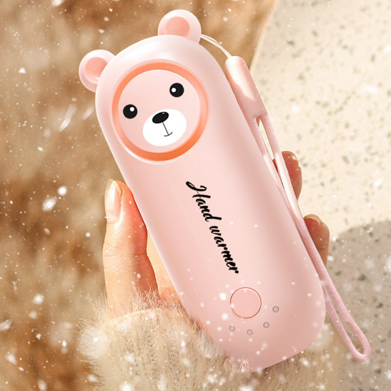 Kis medve tűzhely kézmelegítők meleg kezek mini stílusú hordozható diák aranyos rajzfilm USB mobiltelefon töltő elektromos kézmelegítő