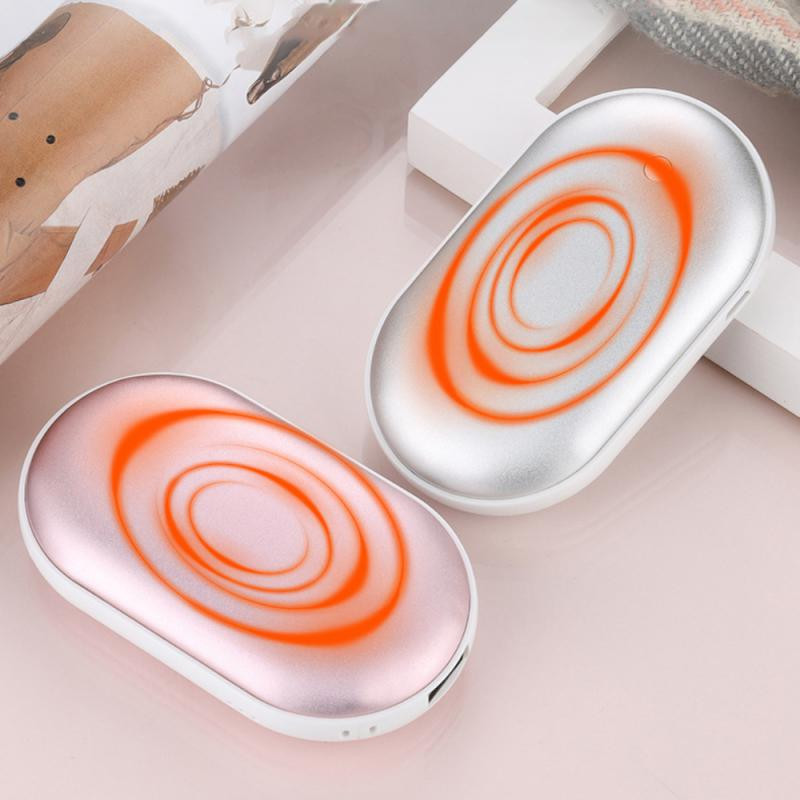 Нагревател за ръце, джобен нагревател за зимно отопление, преносим 5200mAh USB акумулаторна захранваща банка, нагревател за ръце, електрически нагревател, затопляща подложка