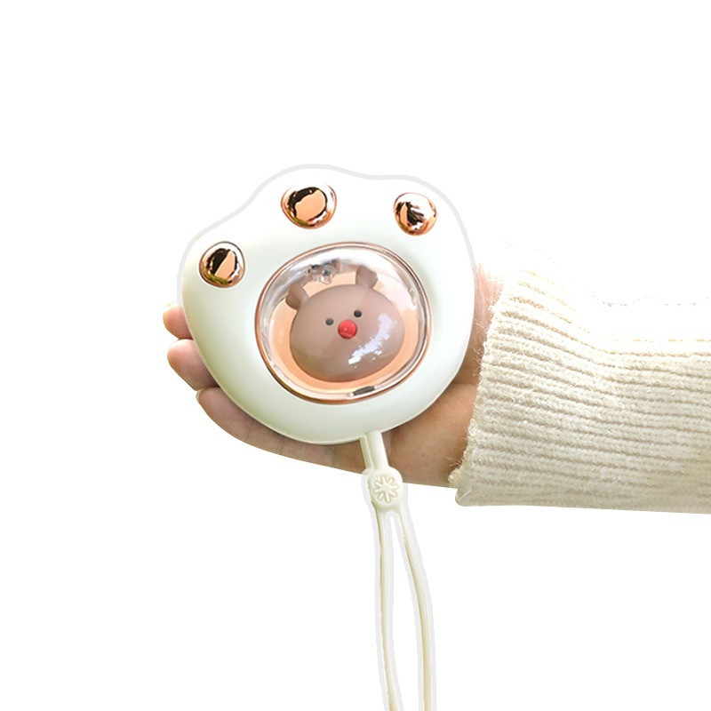 Mini hordozható kézmelegítő macska mancs aranyos téli melegítő gyors fűtés USB újratölthető zseb 2400Mah kis mini kézmelegítő