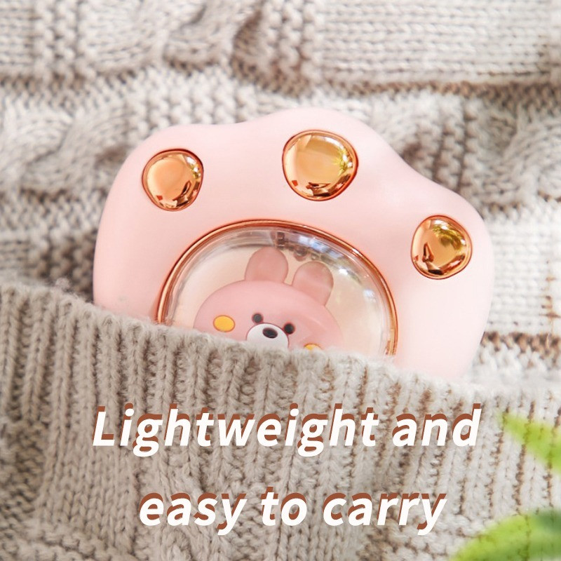 Mini hordozható kézmelegítő macska mancs aranyos téli melegítő gyors fűtés USB újratölthető zseb 2400Mah kis mini kézmelegítő