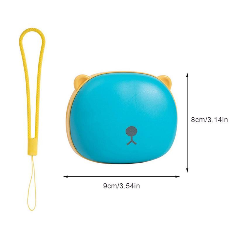 2 az 1-ben USB fűtőelem akkumulátoros kézmelegítő újratölthető zsebes kézmelegítő 5000 mAh tápegység aranyos medve formájú lányoknak