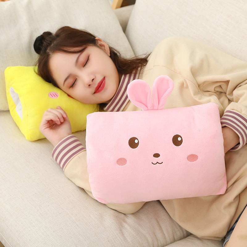 Gyerekek rajzfilmje aranyos dinoszaurusz kézmelegítő párna bemelegítő téli meleg plüssjáték diák kézmelegítő párna