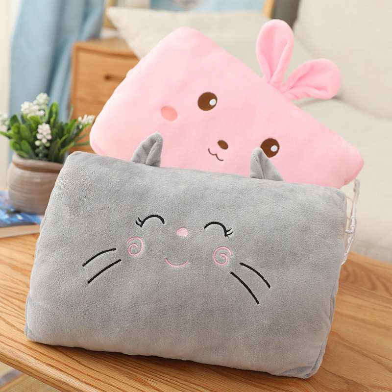 Gyerekek rajzfilmje aranyos dinoszaurusz kézmelegítő párna bemelegítő téli meleg plüssjáték diák kézmelegítő párna