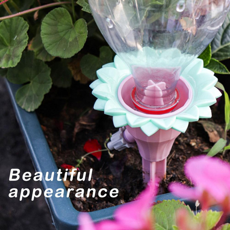 Automatikus virágformájú öntöző tüskék szobanövényekhez Kerti növények Irodai növények Állítható csepegtetők vakációhoz