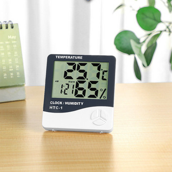 Ψηφιακό θερμόμετρο υγρόμετρο εσωτερικού μετεωρολογικού σταθμού για οικιακό μίνι θερμόμετρο δωματίου Παρακολούθηση θερμοκρασίας υγρασίας