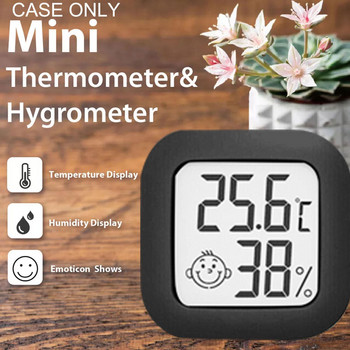 Термометър Temeo Хигрометър Хигро индикатор за монтаж на бюро или стена с индикатор за климата в стаята Преносим хигрометър
