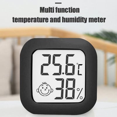 Термометър Temeo Хигрометър Хигро индикатор за монтаж на бюро или стена с индикатор за климата в стаята Преносим хигрометър