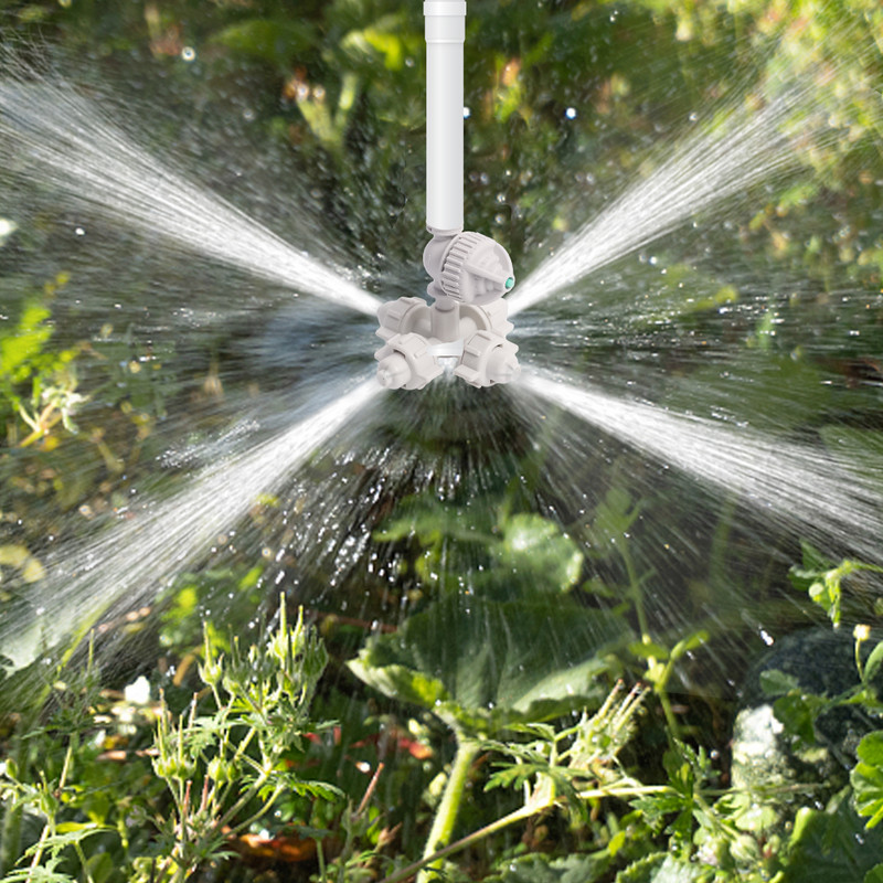 360°-os kerti öntözőfúvókák öntöző permetező permetező készlet csepegésgátló szöggel Opcionális üvegházi öntözőeszköz