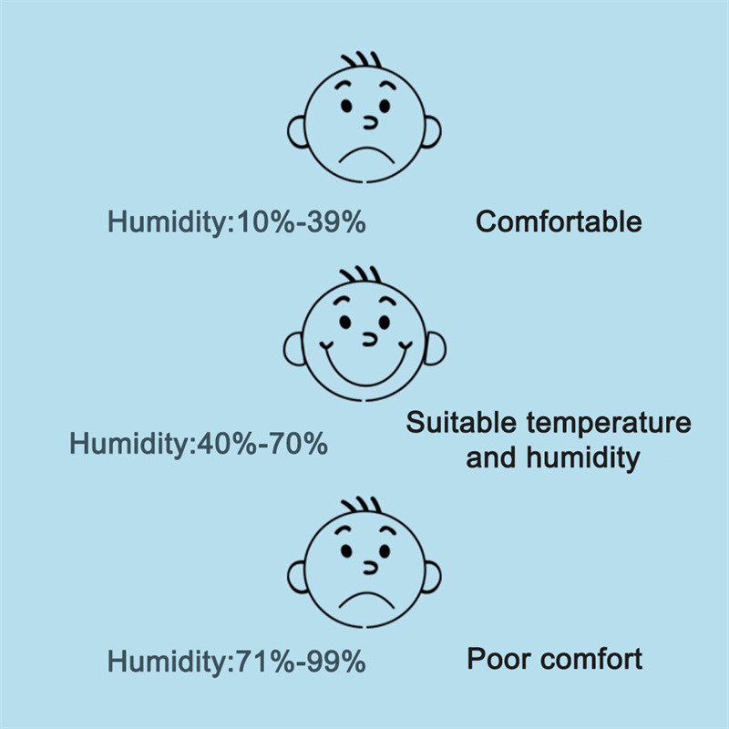 Mini LCD digitális hőmérő nedvességmérő beltéri elektronikus hőmérséklet páratartalom mérő érzékelő mérő időjárási állomás otthoni használatra