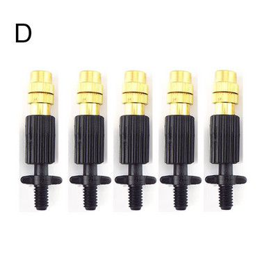 Mikrotilguti niisutamine 6 mm kruviga udu messingist pihustiotsik pihustipea 4/7 mm barb tee veevooliku ühendus aia kastmine C1