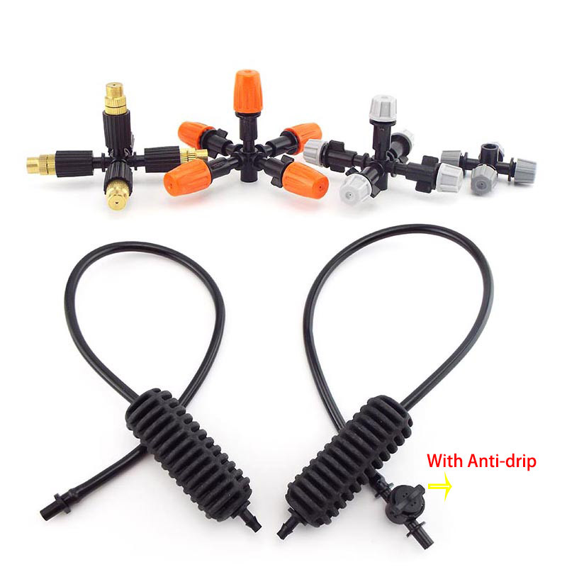 Sárgaréz permetező fúvóka függő sprinkler permetező mikropermetező vízcseppek elleni öntöző spray üvegházhatású kerti mezőgazdasághoz C1