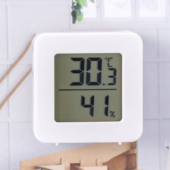 Мини електронен термометър, монтиран на стена, измервател на температурата, влажността, мулти-сценарийно приложение, хигрометър, домашни аксесоари, инструменти