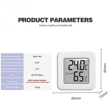 Мини LCD цифров влагомер, термометър, вътрешен електронен измервател на температурата и влажността, сензор, метеорологична станция, Higrometro