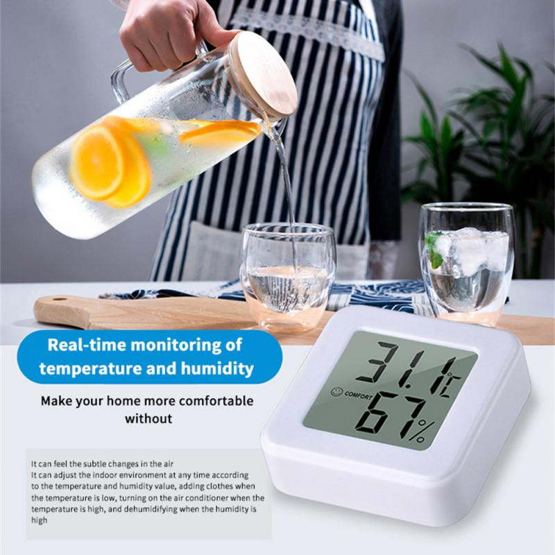 Mini LCD digitális higrométer hőmérő beltéri elektronikus hőmérséklet páratartalom mérő érzékelő mérő időjárás állomás Higrometro