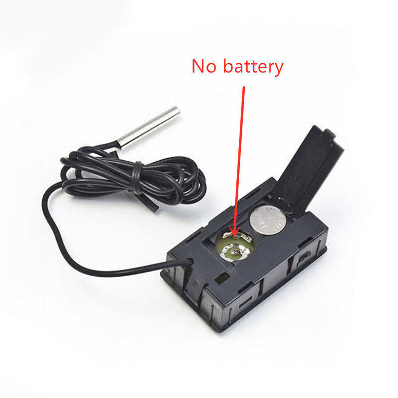 3 db mini LCD digitális hőmérő 1 méteres vízálló szondával, kényelmes hőmérsékletmérő otthoni hűtőszekrény akváriumhoz