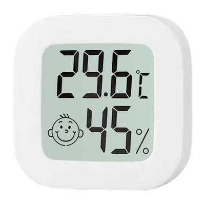 Mažas patalpų termometras skaitmeninis LCD temperatūros jutiklis, drėgmės matuoklis, termometras kambario higrometro matuoklis
