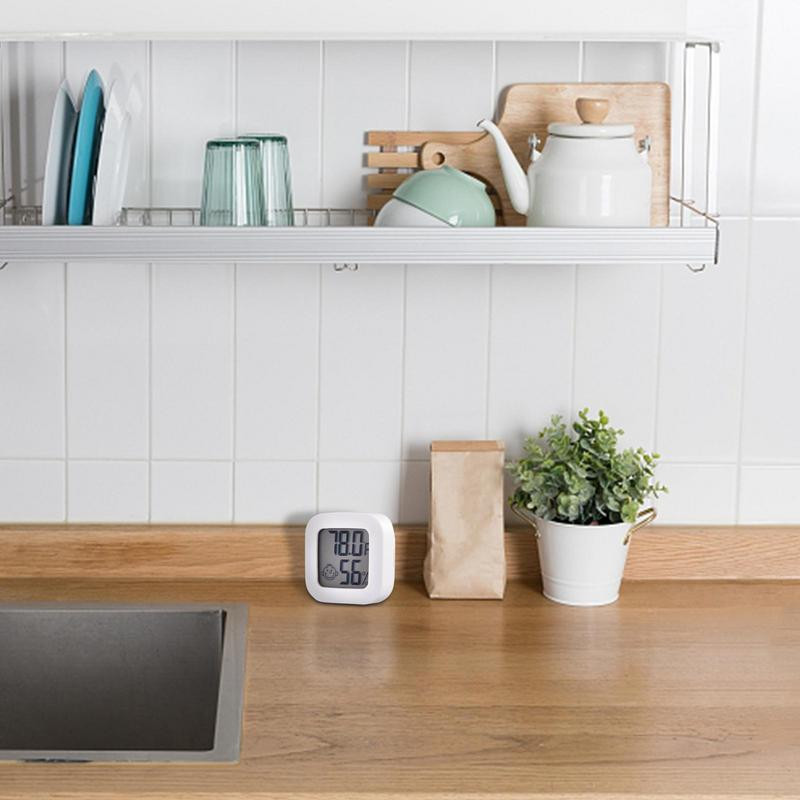 Mini beltéri hőmérő digitális LCD hőmérséklet érzékelő páratartalom mérő hőmérő szoba nedvességmérő műszer