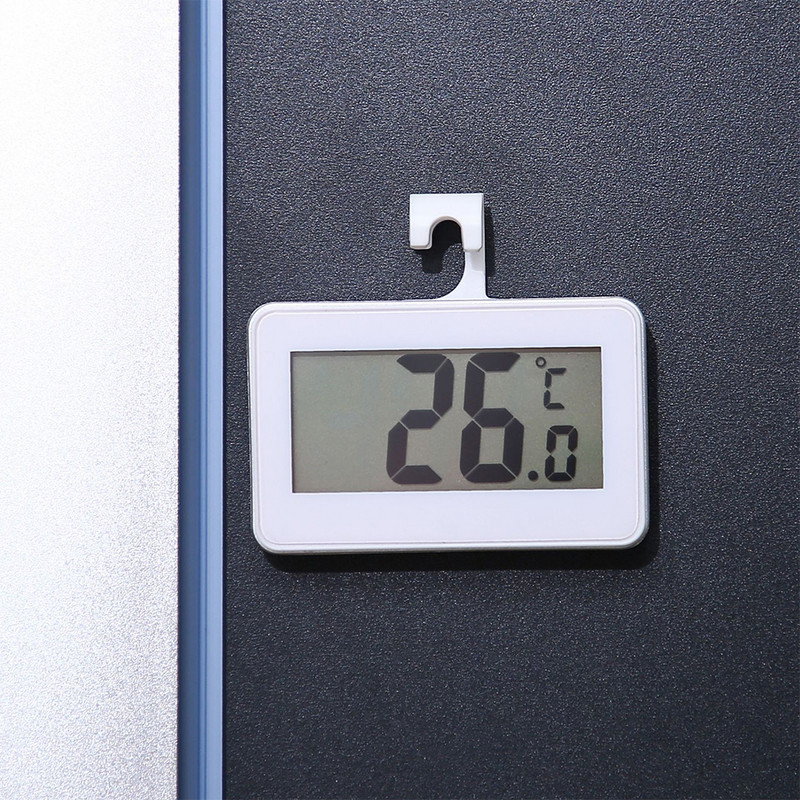 Elektronikus hűtőszekrény hőmérő Digitális fagyasztó szoba hőmérő Vízálló hűtőszekrény hőmérséklet monitor riasztó funkcióval