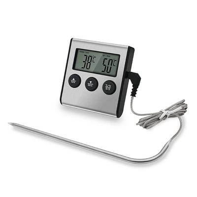 Digitālais virtuves termometrs Tālvadības tālvadības digitālais virtuves ēdiena gatavošanas gaļas termometrs ar zondi BBQ kūpinātājam Grila cepeškrāsns instrumenti