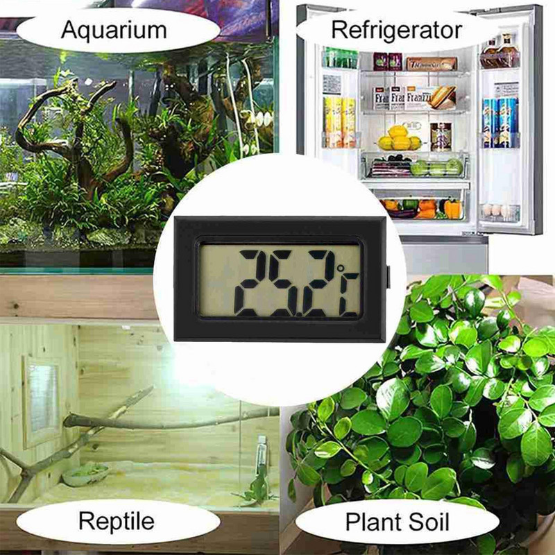Mini digitális LCD autós kisállat akvárium beltéri kényelmes hőmérséklet érzékelő elektronikus hőmérő mérő termosztát