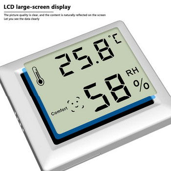 Εσωτερικό θερμόμετρο Υγρόμετρο Οθόνη Υγρόμετρο με τροφοδοσία μπαταρίας Θερμόμετρο με οθόνη LCD Μαγνητικά υγρόμετρα Θερμόμετρα