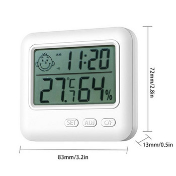 Υγρόμετρο Θερμόμετρο Ψηφιακό υγρόμετρο Παρακολούθηση θερμοκρασίας και υγρασίας Εσωτερικό θερμόμετρο και μετρητής υγρασίας με / οθόνη
