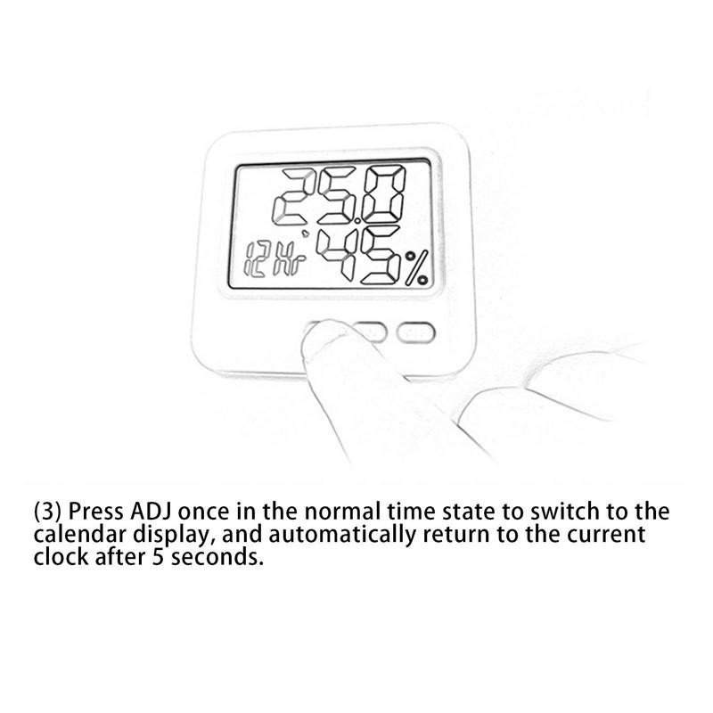 Higrométer hőmérő Digitális nedvességmérő hőmérséklet és páratartalom figyelő beltéri hőmérő és páratartalom mérő / kijelzővel