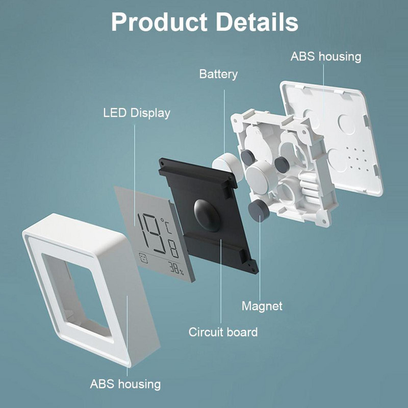 Mini beltéri hőmérő LCD digitális szobahőmérséklet szoba higrométer érzékelő érzékelő páratartalom mérő beltéri hőmérő hőmérséklet