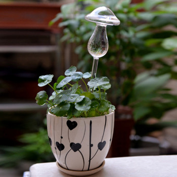 Protable Glass Plant Flowers Water Feeder Αυτοποτιστικό Πουλί Σχεδιασμός φυτών Ποτιστήριο 4 τύπων Διακοσμητικός σωλήνες νερού