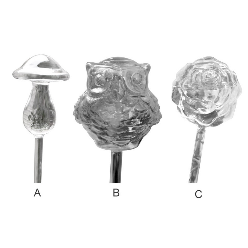 Gomba önfelszívó itató itatós üvegcső átlátszó üveg lusta öntöző készülék üveg itató öntöző üveg csövek