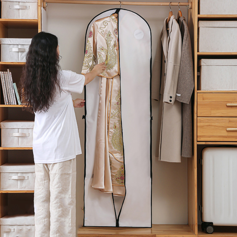 Esküvői ruhahuzat menyasszonyi köntöshöz Ruhák Kabát Tárolás Védő Nem szőtt Porálló Tárolás Szervező Takaró Táska Tok