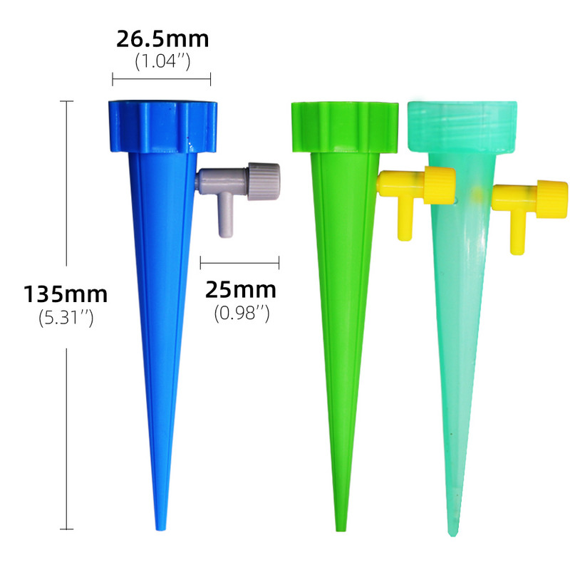 6 db állítható vezérlésű leállító csepegtető rendszer kerti növények önöntöző készülékei, automatikus öntöző csepegtető otthoni használatra