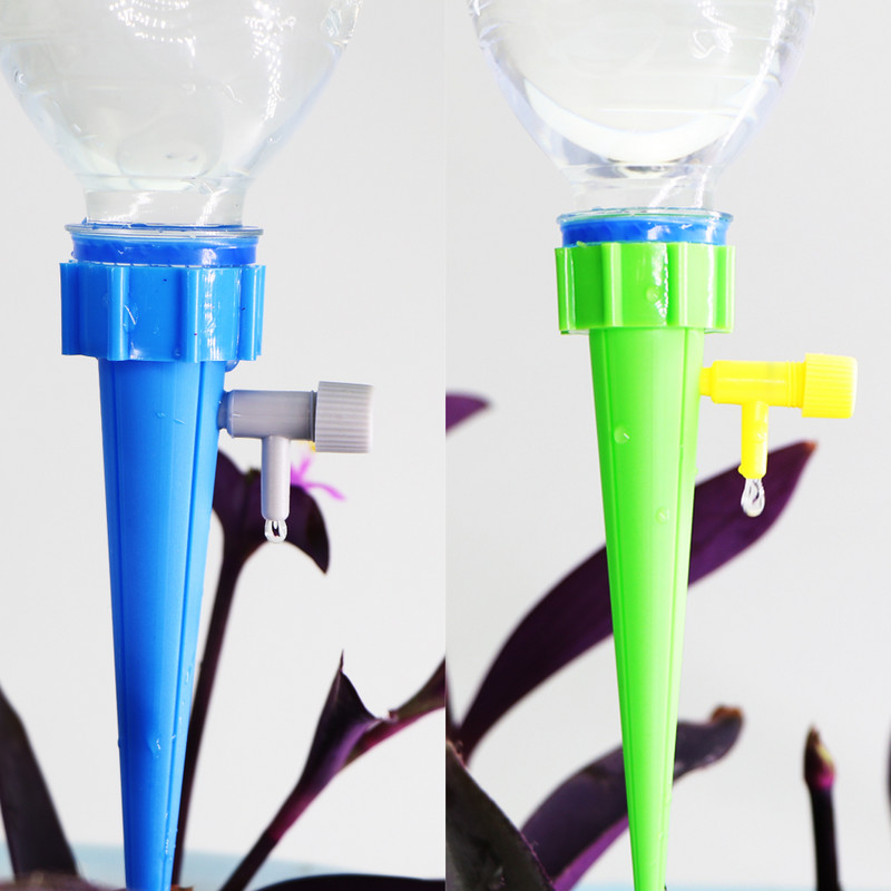 6 db állítható vezérlésű leállító csepegtető rendszer kerti növények önöntöző készülékei, automatikus öntöző csepegtető otthoni használatra