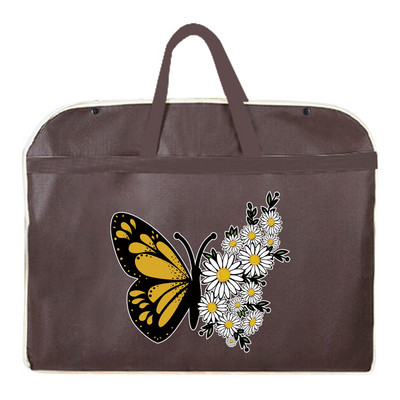 Porálló ruházati huzatok Esküvői ruha Porvédő öltöny Kabát Tárolótáska Pillangónyomat Ruhatáskák Akasztó Ruhaszervező