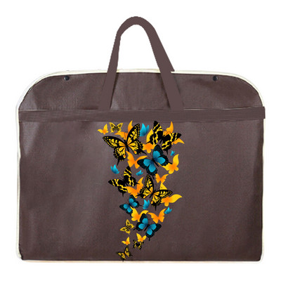 Porálló ruházati huzatok Esküvői ruha Porvédő öltöny Kabát Tárolótáska Pillangónyomat Ruhatáskák Akasztó Ruhaszervező