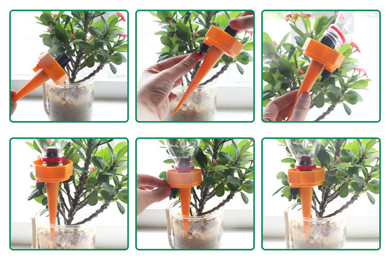 Csepegtető öntözőrendszer Növényöntözők barkácsolható, öntöző, tüskés kúpos csepegtető automata csepegtető öntöző készülék 5 db