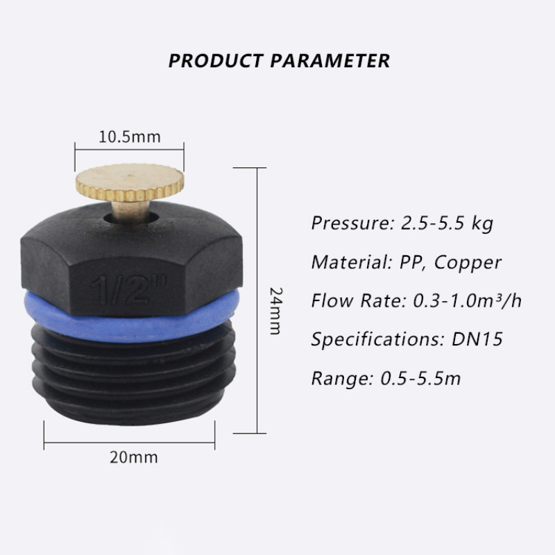 10db/zacskó öntözőfej Porlasztó csepegtető öntözés Kert Állítható ködfúvóka karó mikro spray Forgó üvegház