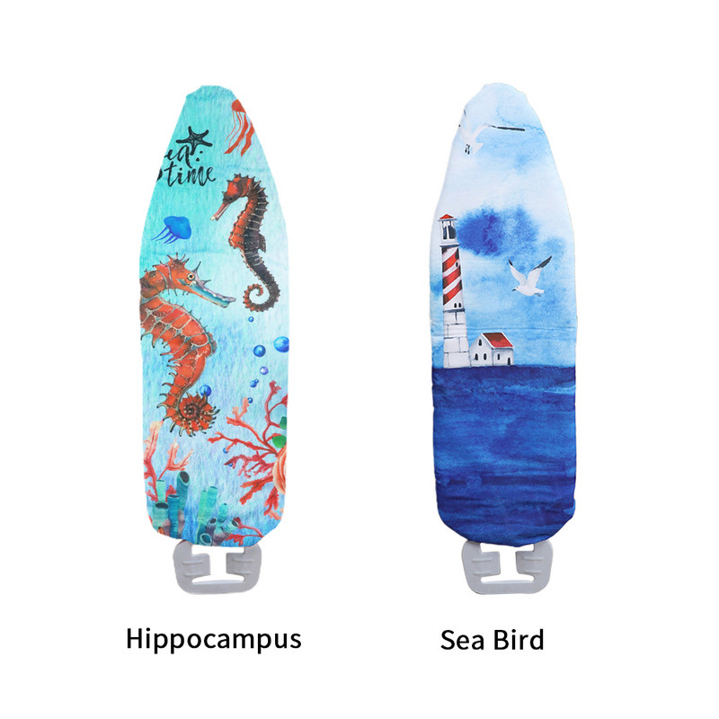 Scorch Resistant Ocean Series Nyomtatott csúszásmentes vasalódeszka huzat Csere Vastag Párnázott Magas Hőmérséklet Ellenállás Felszerelve